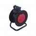 The image shows a set of CED switched extension leads and surge protection extensions. The heavy duty 2-way 10 amp extension reel, measuring 25m in black, is also featured. All items appear to be well-crafted and durable, suitable for any household or workplace.