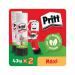 Pritt Stick Glue Stick 43g (Pack of 2) 1485357 HK05309