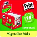 Pritt Stick Jumbo Glue Stick 90g (Pack of 6) 1479570 HK10551