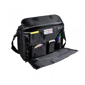 Monolith Polycanvas Pilot Case with Organiser Compartment Black 2168 HM21680