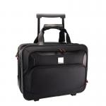 The Monolith Deluxe Nylon Wheeled Laptop Case is a sleek and stylish option for carrying your laptop. The black color offers a professional look, while the durable nylon material provides protection for your device. The spacious interior and multiple compartments make it ideal for organizing your belongings on the go. The wheeled design allows for easy transport and the monolith logo adds a touch of sophistication.