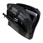 The Monolith Nylon Laptop Messenger Bag is a sleek and stylish choice for carrying your laptop. The black and grey color scheme adds a touch of sophistication, while the durable nylon material ensures your device stays protected. The bag features multiple compartments and an adjustable strap for comfortable and convenient carrying.