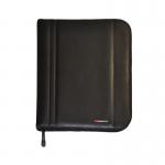 Monolith Leather Look Zipped Ring Binder PU A4 Black 2754 HM2754BK