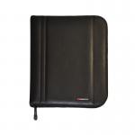Monolith Leather Look Zipped Ring Binder PU A4 Black 2754 HM2754BK