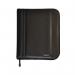 Monolith Leather Look Zipped Ring Binder PU A4 Black 2754 HM2754BK