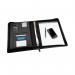 Monolith Leather Look Zipped Ring Binder with A4 Pad A4 Black 2827 HM28270