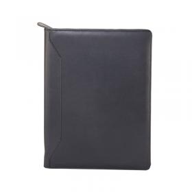 Monolith Leather Look Conference Folder with A4 Pad and Calculator Black 2914 HM29140