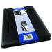 Monolith Leather Look Conference Folder With A4 Pad and Calculator Black 2914