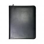 Monolith Zipped Leather Ring Binder w/Internal Pockets A4 Black 2924 HM29240