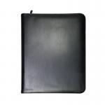 Monolith Zipped Leather Ring Binder wInternal Pockets A4 Black 2924 HM29240