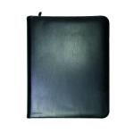 Monolith Zipped Leather Ring Binder w/Internal Pockets A4 Black 2924 HM29240