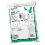 Honeywell Maxlite LS400 Earplug Refill (Pack of 200) Green HNW01433