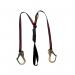 Honeywell Arc Flash Twin Rebar Hook Lanyard Black/Red HNW06522