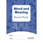 Word and Meaning Record Book