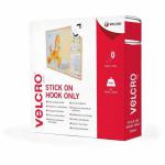VELCRO White Stick on Hook Tape - 20mm x