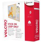 VELCRO Brand White Stick on Tape - Loop