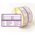 Allergen Removable Use By Label 2 X 4