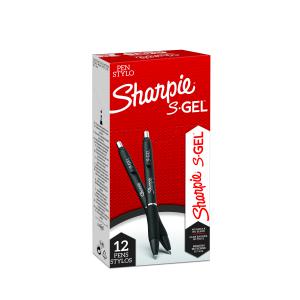 Photos - Pen Sharpie S-Gel  - 0.7mm - Black - Box 