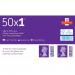 Royal Mail 1st Class Stamp Sheet of 50