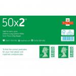 Royal Mail 2nd Class Stamp Sheet of 50