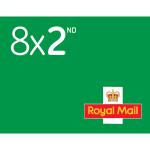 Royal Mail 2nd Class Stamp Book of 8