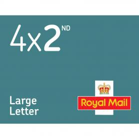 RoyalMail2ndClassLargeLetterStampBookof4