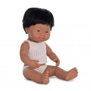 Image of Baby Doll Hispanic Boy with Down Syndrom