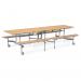TTX13 Rect Bench Table Maple 12-14
