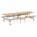 TTX13 Rect Bench Table Maple 10-12