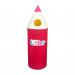 Midi Pencil Bin with Letters - Red