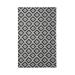 Recycled Cotton Geo Rug - Black - Large