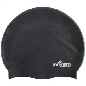 Image of Swimtech Silicone Swim Cap - Black