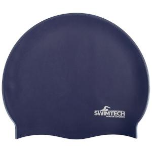 Image of Swimtech Silicone Swim Cap - Navy Blue