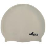 Swimtech Silicone Swim Cap - White