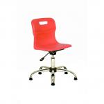 Titan Senior Swivel Chair Glides Red