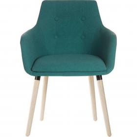 Upholstered Reception Chair - Green