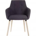 Upholstered Reception Chair - Grey