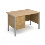 Straight Desk 3 Drawer Pedestal Beech