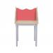 Single Wave Study Carrel Red 1170mm