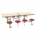 Sec Rect 8 Seat Table MplTop WineSeat