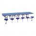 Sec 12 Seat Dining Table BluSeat BlueTop