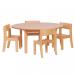Millhouse Circ Table 4 Stacking Chairs