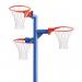 Triple Netball Post and Ring Blue 2.74