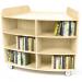 Maplescape Curved Bookcase H100cm Maple