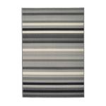 Striped Hardwearing Mat - Grey - Medium
