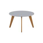 Plateau Round Meeting Table Grey 1400mm