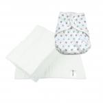 Size 2 Cover - Mint Star with 6pk White