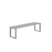 Meeting Room Bench Seat - Silver - 1400m