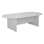 D-End Meeting Table - White - 2400