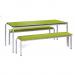 Gala Infant Tables and Benches - Green